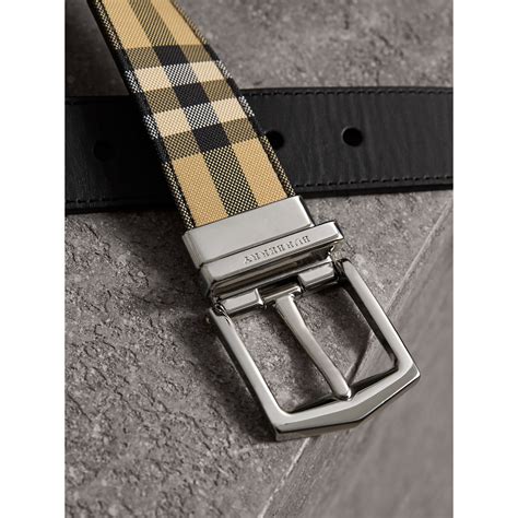 burberry reversible leather men's horseferry belt